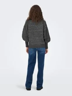 ONLY Fijngebreide Truien Trui CELINA Dames Donkergrijs 11 ONLY Fijngebreide Truien Trui CELINA Dames Donkergrijs -ONLY Elegant winkel 2df4c1b5056f11628fbcb3945d27630b