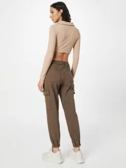 ONLY Cargobroeken Tapered Cargobroek CARLTON-GIGI Dames Brokaat -ONLY Elegant winkel 2e0086427f63fe3305df2b3b852165ea