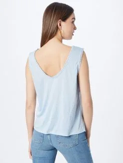 ONLY Kanten Tops Top ARIANA Dames Lichtblauw -ONLY Elegant winkel 2e5b1181d655191028c1d739d9c9c7a0