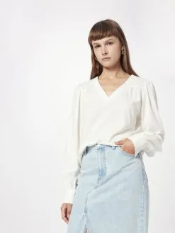 ONLY Longsleeves Shirt Ella Dames Wit -ONLY Elegant winkel 2e5bbf7c208747f8c05a590340d765f6