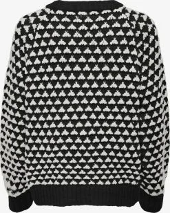ONLY Fijngebreide Truien Trui BOUNCE Dames Zwart / Wit -ONLY Elegant winkel 2e676bfb70d7c12fc582a22f3f6bd7cd