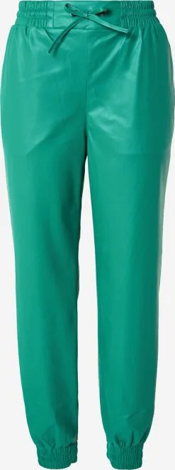 ONLY Leren Broeken Tapered Broek SOFIA Dames Jade Groen