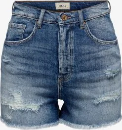 ONLY Denim Shorts Regular Jeans Jenna Dames Blauw
