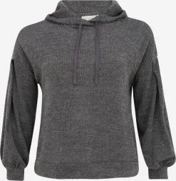 ONLY CARMAKOMA Hoodies Trui Martha Dames Grijs Gemêleerd