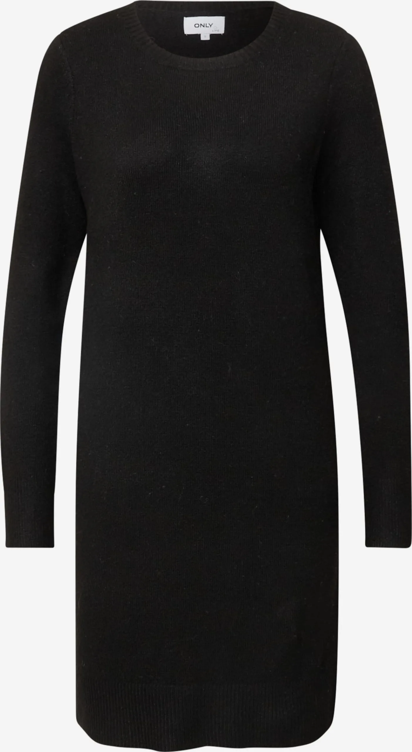 ONLY Gebreide Jurken Gebreide Jurk RICA Dames Zwart 1 ONLY Gebreide Jurken Gebreide Jurk RICA Dames Zwart