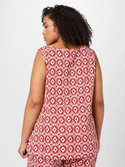 ONLY CARMAKOMA Mouwloze Shirts Top LUXODA Dames Roestrood -ONLY Elegant winkel 300d9ff18a249389fefbf4bf8a82e9e7