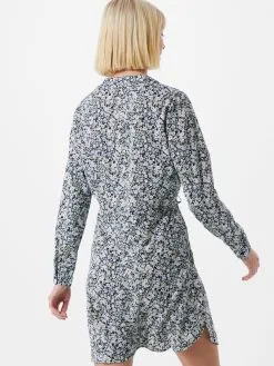 ONLY Blousejurken Blousejurk Cory Dames Donkerblauw -ONLY Elegant winkel 313c45570827f5107bfa595a31d637ae