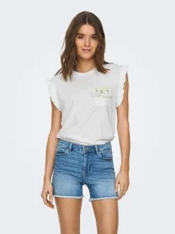 ONLY Uitgaanstops Top FILIPPA Dames Wit -ONLY Elegant winkel 314b92ebaa08c8ad3608bf6688275b12