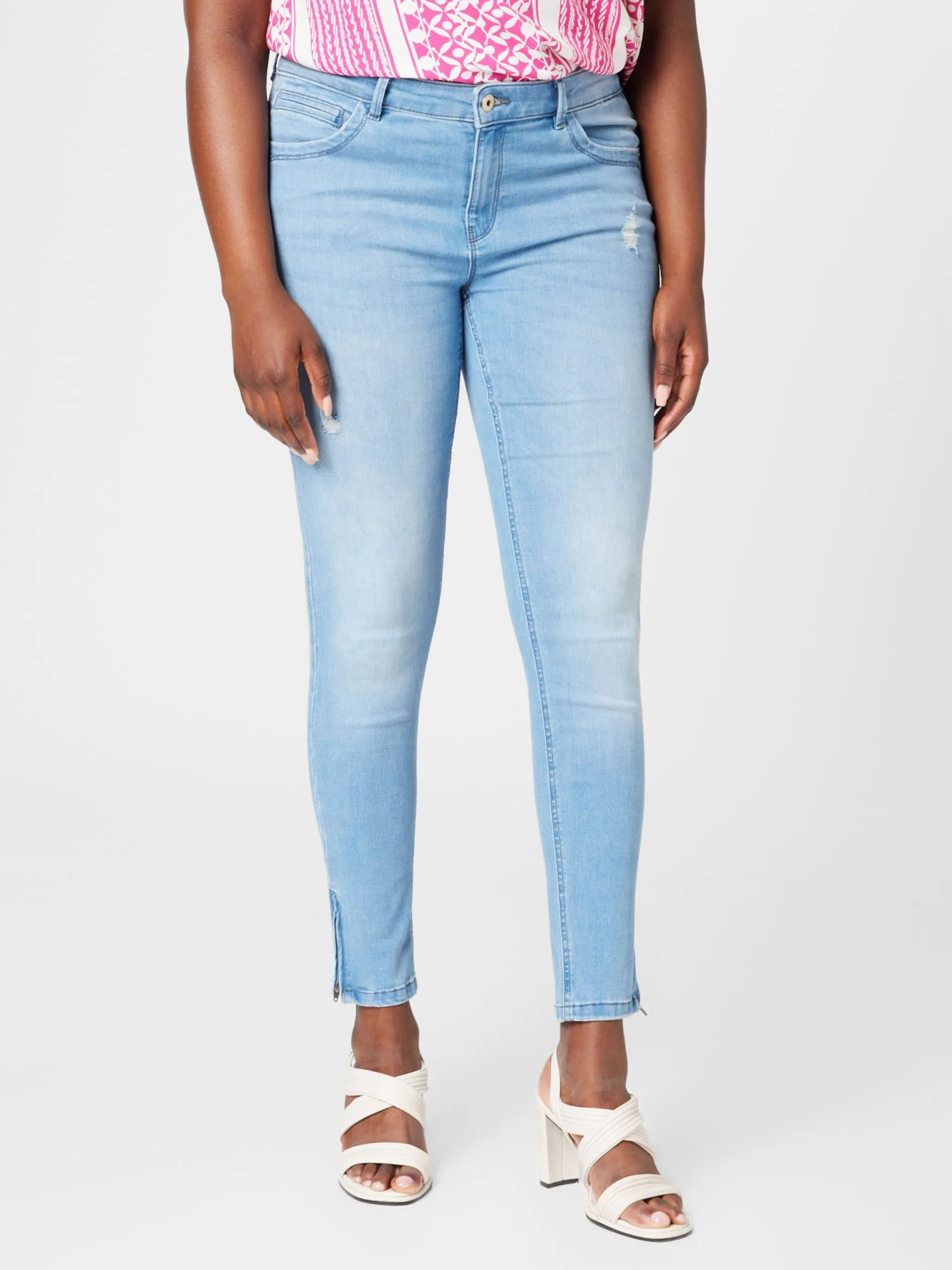 ONLY CARMAKOMA Jeans Skinny Jeans Dames Lichtblauw 2 ONLY CARMAKOMA Jeans Skinny Jeans Dames Lichtblauw - Afbeelding 2