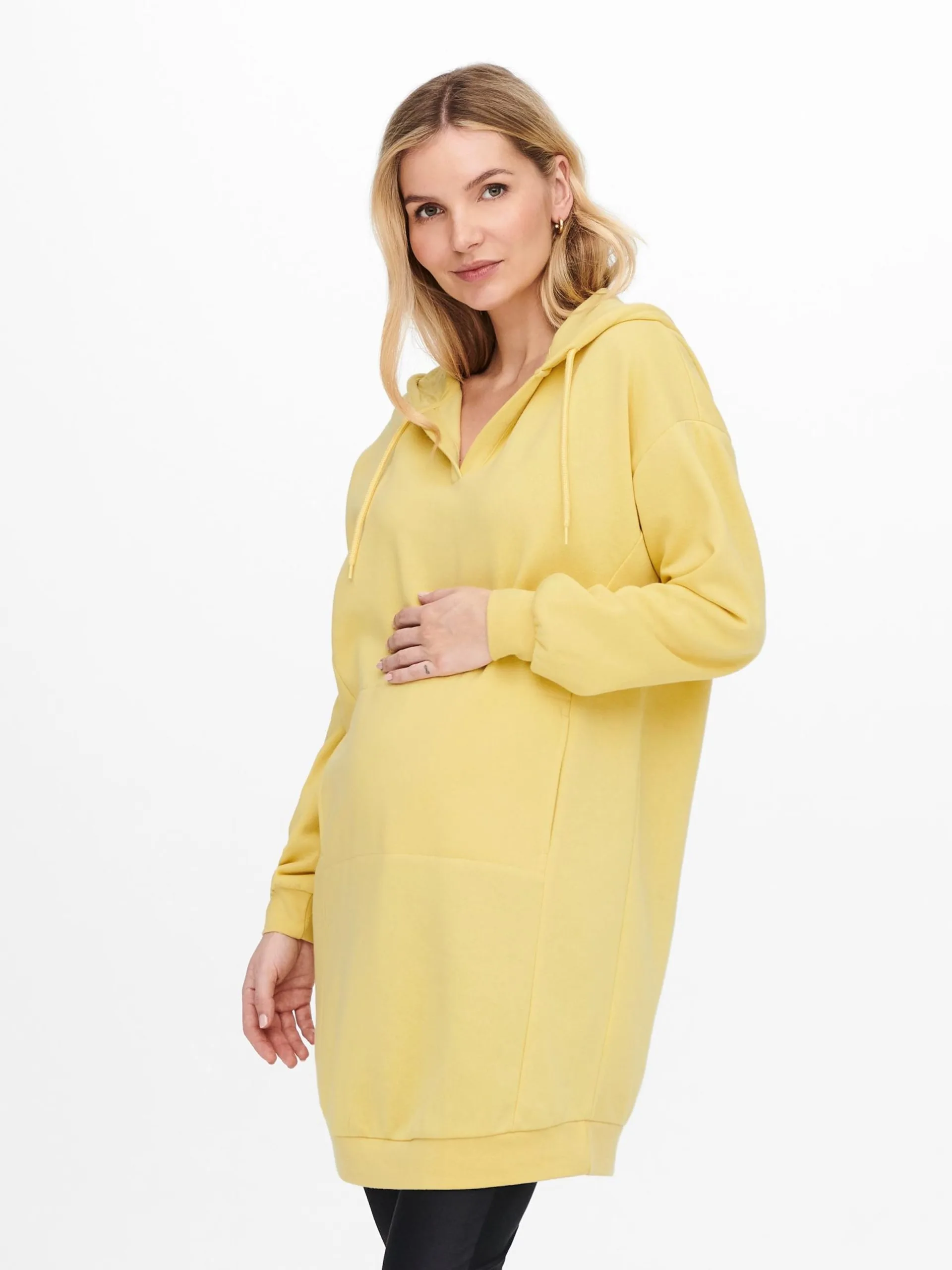 ONLY MATERNITY Mini Jurken Jurk Dames Geel 4 ONLY MATERNITY Mini Jurken Jurk Dames Geel - Afbeelding 4