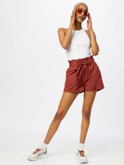 ONLY Shorts Loosefit Broek Dames Roestrood -ONLY Elegant winkel 31b40c6a3fda98a9a1ab725501829896