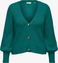 ONLY CARMAKOMA Vesten Gebreid Vest Dames Groen / Petrol / Jade Groen