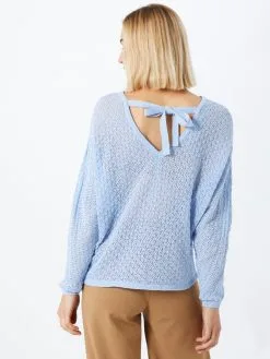 ONLY Truien Trui Dames Lichtblauw -ONLY Elegant winkel 32457fab80ba004a2b07bab458a5a937