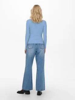 ONLY Longsleeves Shirt Emma Dames Lichtblauw -ONLY Elegant winkel 338c51076561d7c62d65008e21807f8a