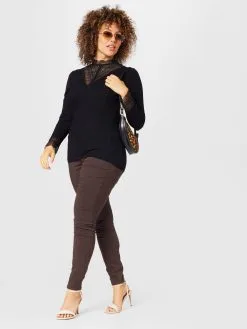 Longsleeves Shirt Tilde Dames Zwart -ONLY Elegant winkel 339e0550d36495e5366fe95b8437b7cd