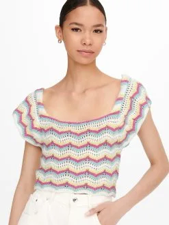 ONLY T-shirts Shirt Dames Gemengde Kleuren -ONLY Elegant winkel 33ea31869e19e3d5775217de3fa17977