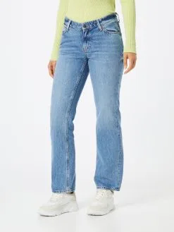 ONLY Straight Regular Jeans LOPEZ Dames Blauw -ONLY Elegant winkel 34a00eb9d5f995de029aaa6eb4b9bede