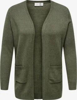 ONLY CARMAKOMA Vesten Gebreid Vest Esly Dames Kaki