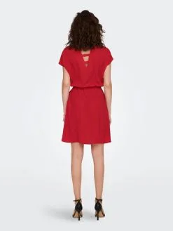 ONLY Mini Jurken Jurk Dames Rood -ONLY Elegant winkel 35c170a1fcf7f33a5cd2a5d8446d9212
