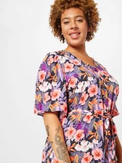 ONLY CARMAKOMA Blousejurken Blousejurk Nova Ella Dames Navy -ONLY Elegant winkel 36333949e3e5d2350c9c8ed688c0947e