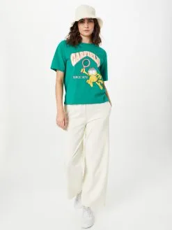 ONLY T-shirts Shirt GARFIELD Dames Jade Groen -ONLY Elegant winkel 364fef2195cfb89b402e4b90f8036858