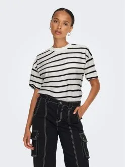 ONLY T-shirts Shirt NEW LAURA Dames Wit -ONLY Elegant winkel 36621a4215f8ae8b17df7e021327d5a1