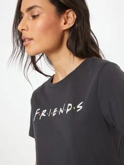 ONLY T-shirts Shirt FRIENDS Dames Grijs -ONLY Elegant winkel 3671f4a86c12c846dc4d32d3da72db7a
