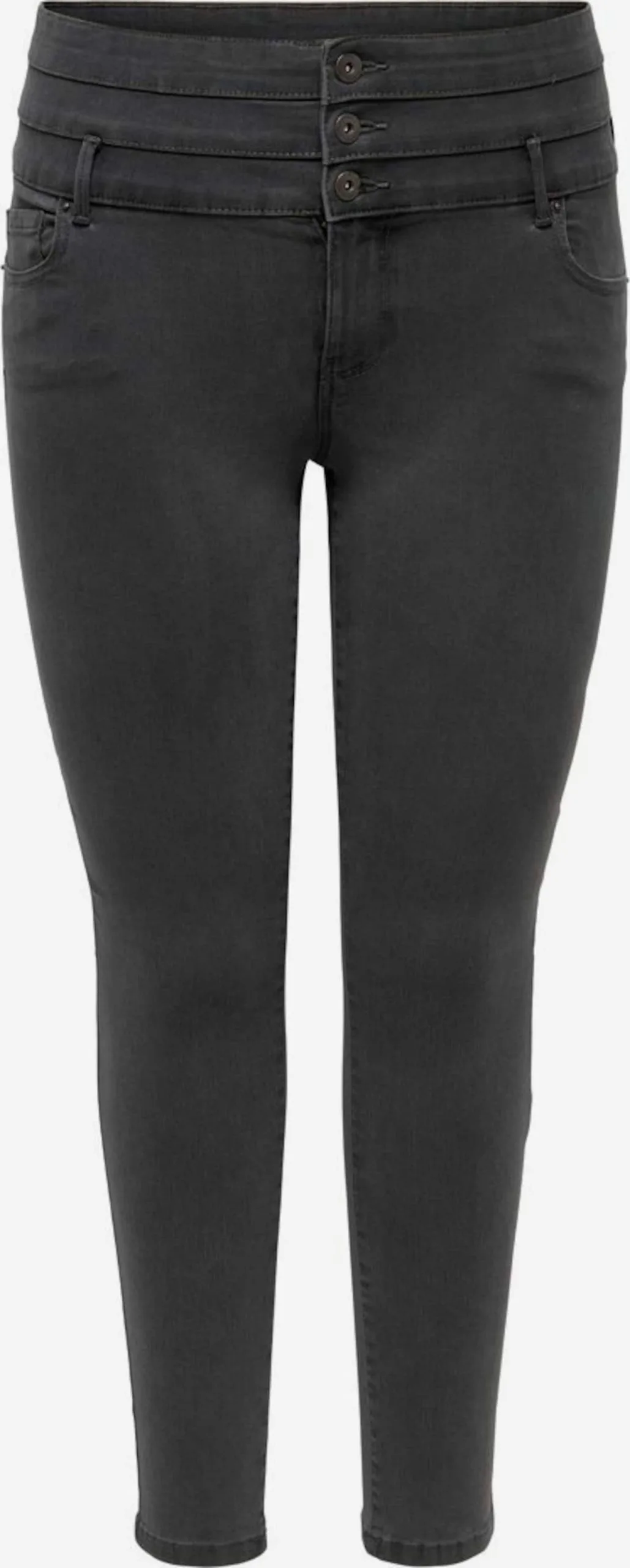 ONLY CARMAKOMA Straight Regular Jeans Augusta Dames Grijs 1 ONLY CARMAKOMA Straight Regular Jeans Augusta Dames Grijs