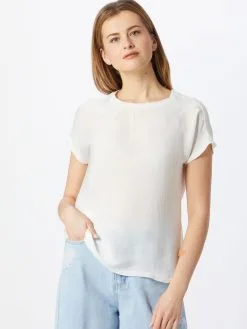 ONLY T-shirts Shirt ONYARIVA Dames Wit -ONLY Elegant winkel 3810846de5ae0d8ecdb8e2c347f625d5