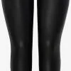 ONLY CARMAKOMA Leren Broeken Skinny Leggings Simone Dames Zwart