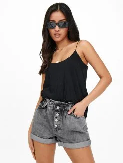 ONLY Denim Shorts Regular Jeans Cuba Dames Grijs -ONLY Elegant winkel 38b2f3dfb198c93628d75114581badb9
