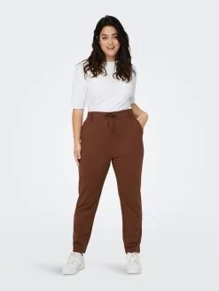 ONLY CARMAKOMA Pantalons Regular Broek Goldtrash Dames Roestrood -ONLY Elegant winkel 38c471f5405fbb139de92482a616e945