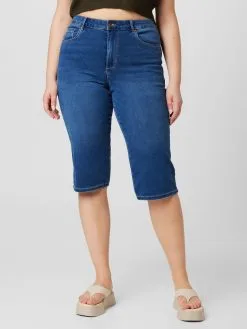 ONLY CARMAKOMA Denim Shorts Skinny Jeans AUGUSTA Dames Blauw -ONLY Elegant winkel 39033f7cdb475d1c231f905cdfdce648