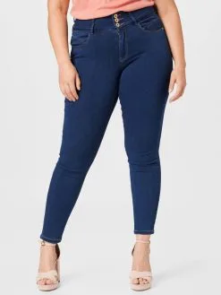 ONLY CARMAKOMA Jeans Skinny Jeans Anna Dames Donkerblauw -ONLY Elegant winkel 3946e2905488770bd867024bba43e8b0