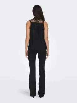 ONLY MATERNITY Kanten Tops Top Dames Zwart -ONLY Elegant winkel 39d4c611708da9b5f85bc0665203aaec