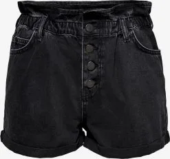 ONLY Denim Shorts Regular Jeans Cuba Dames Zwart