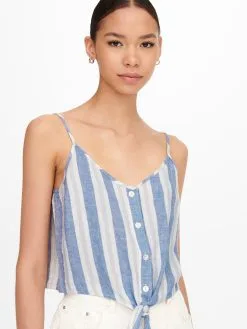 ONLY Crop Tops Top Caro Dames Smoky Blue -ONLY Elegant winkel 3a56a32526b21006a905f7c9e26c853d