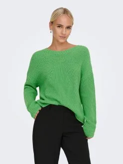 ONLY Fijngebreide Truien Trui Bella Dames Grasgroen -ONLY Elegant winkel 3b2f53f58c283743c3c74ea941200ba2