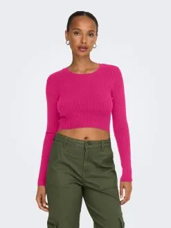 ONLY Fijngebreide Truien Trui KAROL Dames Cyclaam -ONLY Elegant winkel 3b94a2514036fbebf4494a7526e3a742