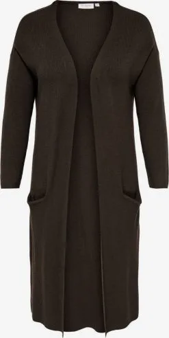 ONLY CARMAKOMA Vesten Gebreid Vest Dames Bruin