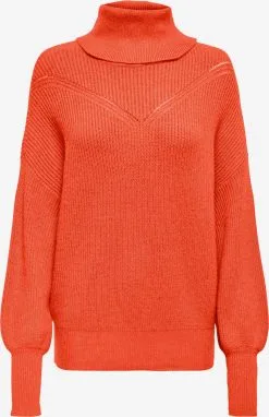 ONLY Coltruien Trui KATIA Dames Oranjerood