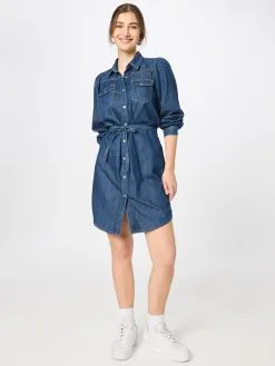 ONLY Blousejurken Blousejurk ALLIE Dames Donkerblauw -ONLY Elegant winkel 3d76e377c66459f001fc17d84a299d1a