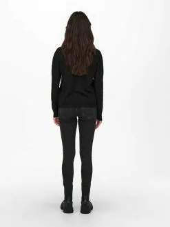 ONLY Fijngebreide Truien Trui XMAS Dames Zwart -ONLY Elegant winkel 3d974a3aebe094e0488bc9a2bc30fc30