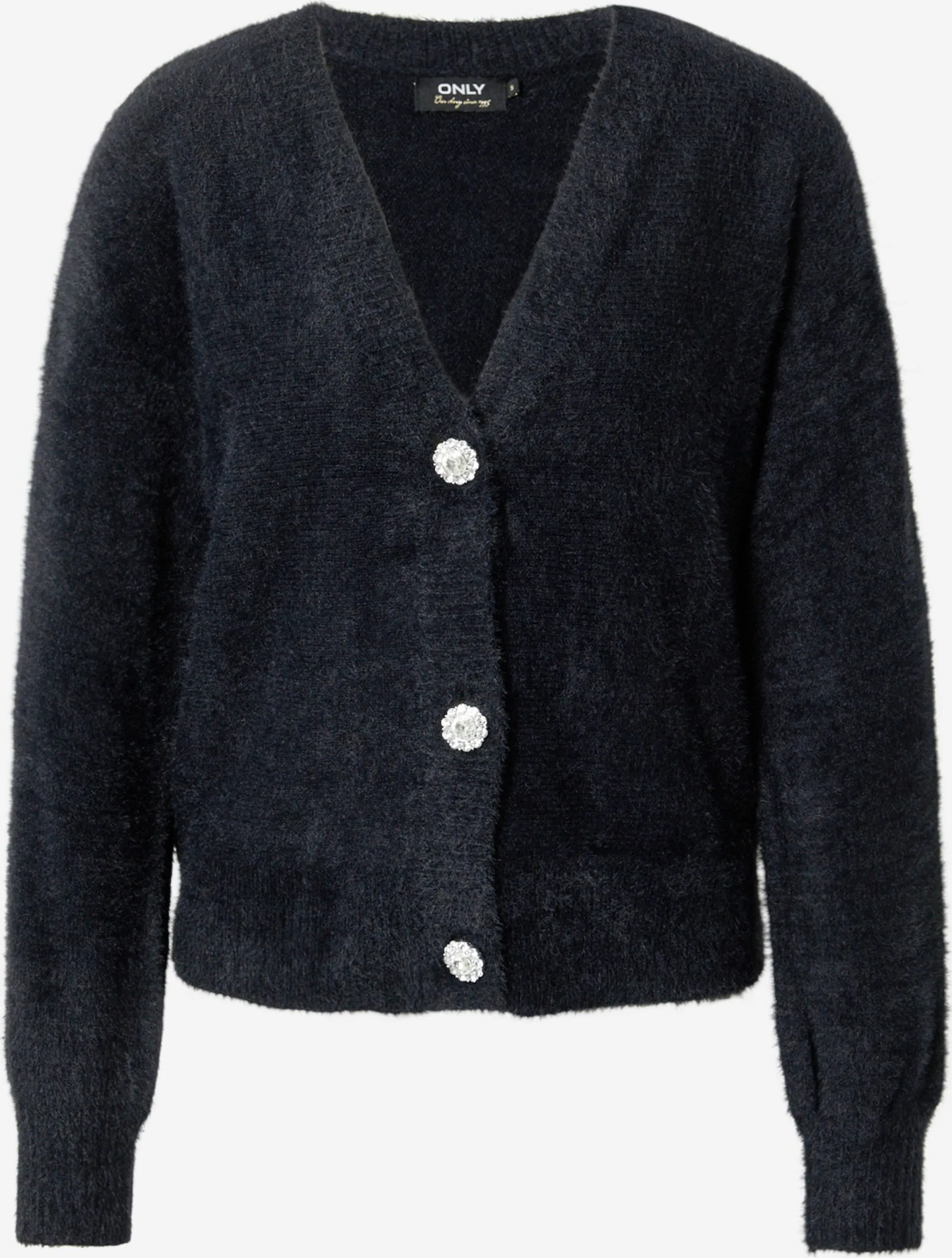 ONLY Vesten Gebreid Vest ELLA Dames Zwart 1 ONLY Vesten Gebreid Vest ELLA Dames Zwart