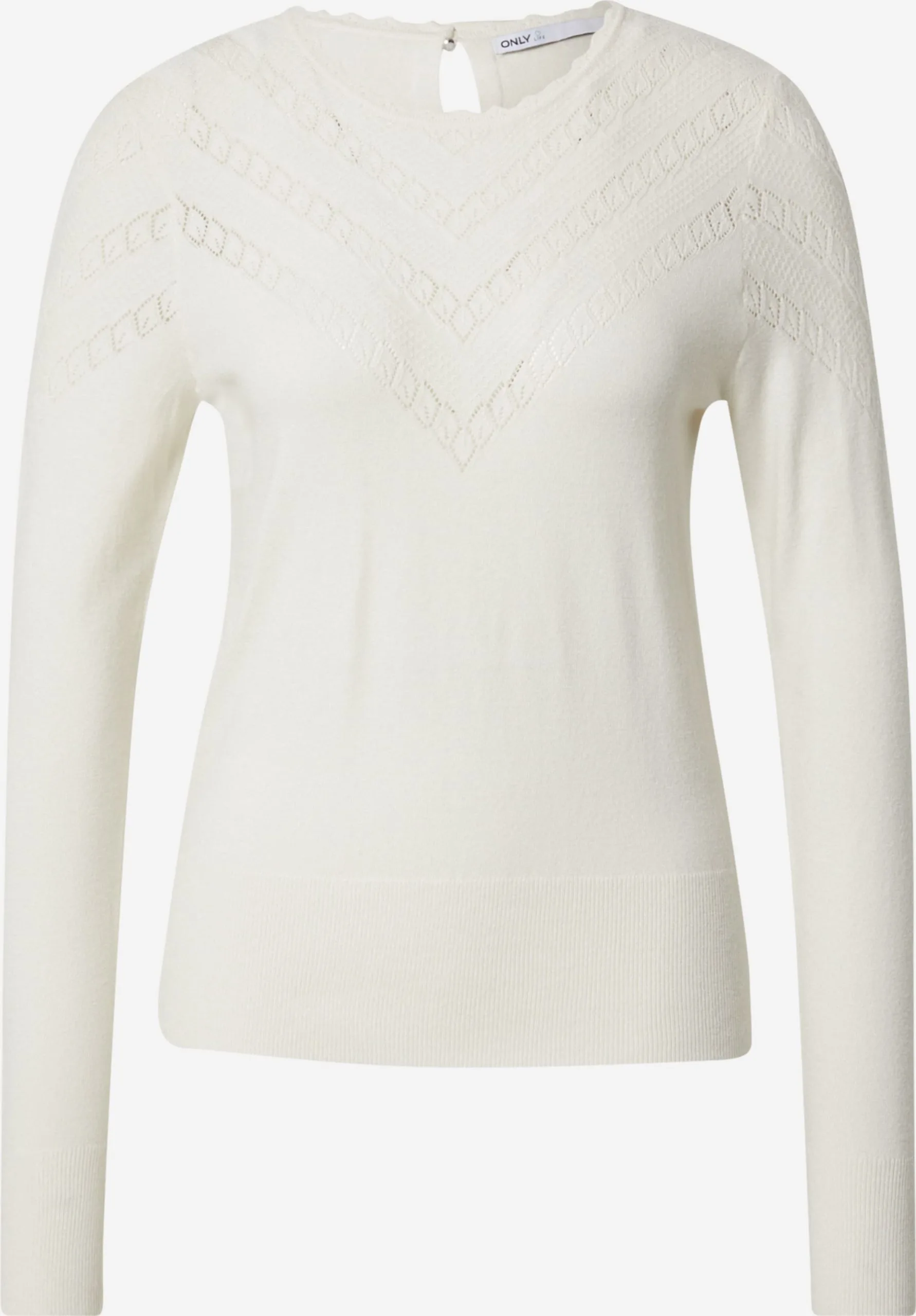 ONLY Fijngebreide Truien Trui Beate Life Dames Wit 1 ONLY Fijngebreide Truien Trui Beate Life Dames Wit
