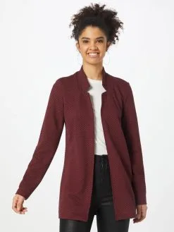 ONLY Vesten Gebreid Vest CORA Dames Bourgogne -ONLY Elegant winkel 3f0071bcab706247de941e10a6642658