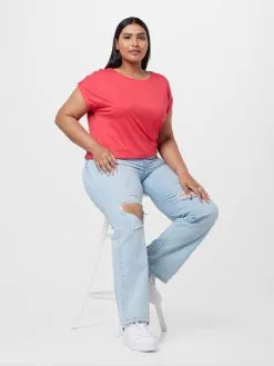 ONLY CARMAKOMA T-shirts Shirt TANTIE Dames Watermeloen Rood -ONLY Elegant winkel 3f2fd0b0fd293e9f05afcc9088a99ef8