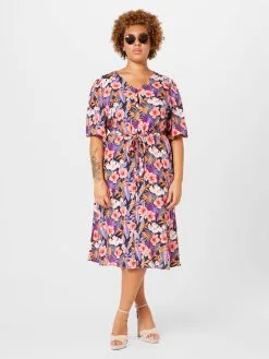 ONLY CARMAKOMA Blousejurken Blousejurk Nova Ella Dames Navy -ONLY Elegant winkel 3fca68976c4585606154161f08508243