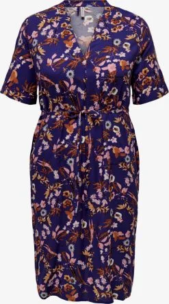 ONLY CARMAKOMA Mini Jurken Jurk Lolli Dames Blauw