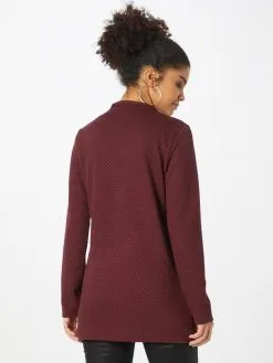 ONLY Vesten Gebreid Vest CORA Dames Bourgogne -ONLY Elegant winkel 407df7ead904bd925064300bb6df4fad